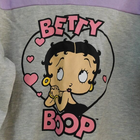 BETTY BOOP Womens Crew Neck Long Sleeve Sweatshirt Juniors Large - Picture 2 of 7
